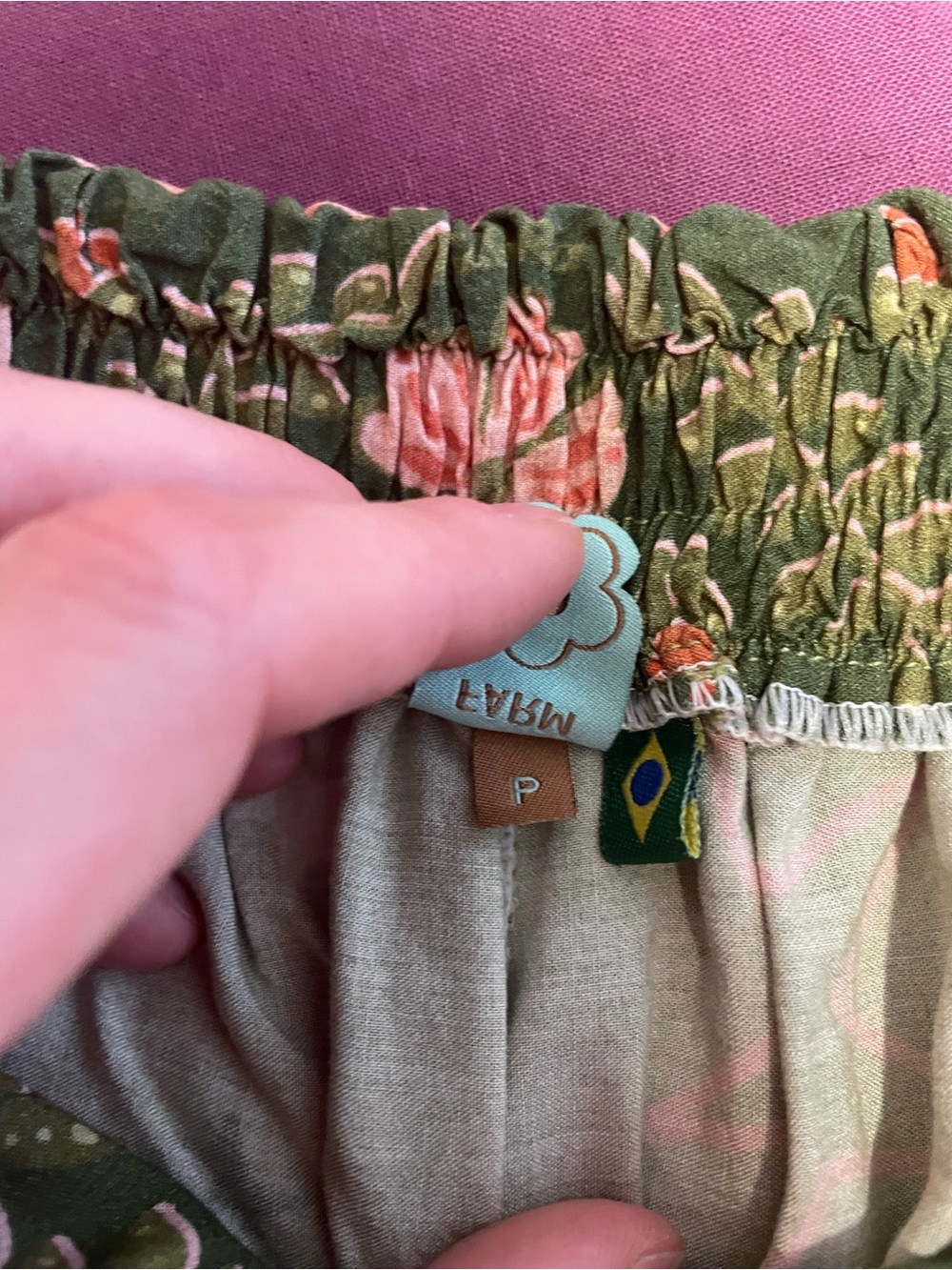 FARM Rio wide leg cropped pants with pockets - Picture 11 of 11